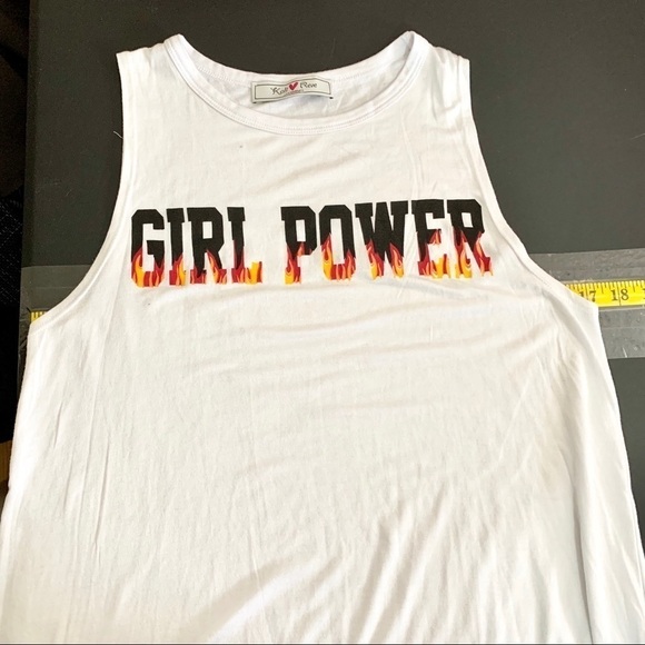 Kali Reve New Girl Power Fire Sleeveless T-Shirt - Picture 6 of 10